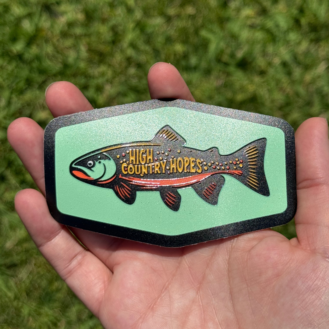HCH Trout UV Raised Sticker