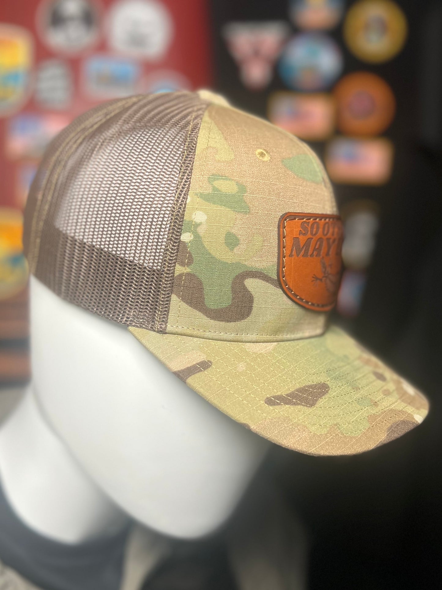 So Others May Live Bone Puss Leather Hat