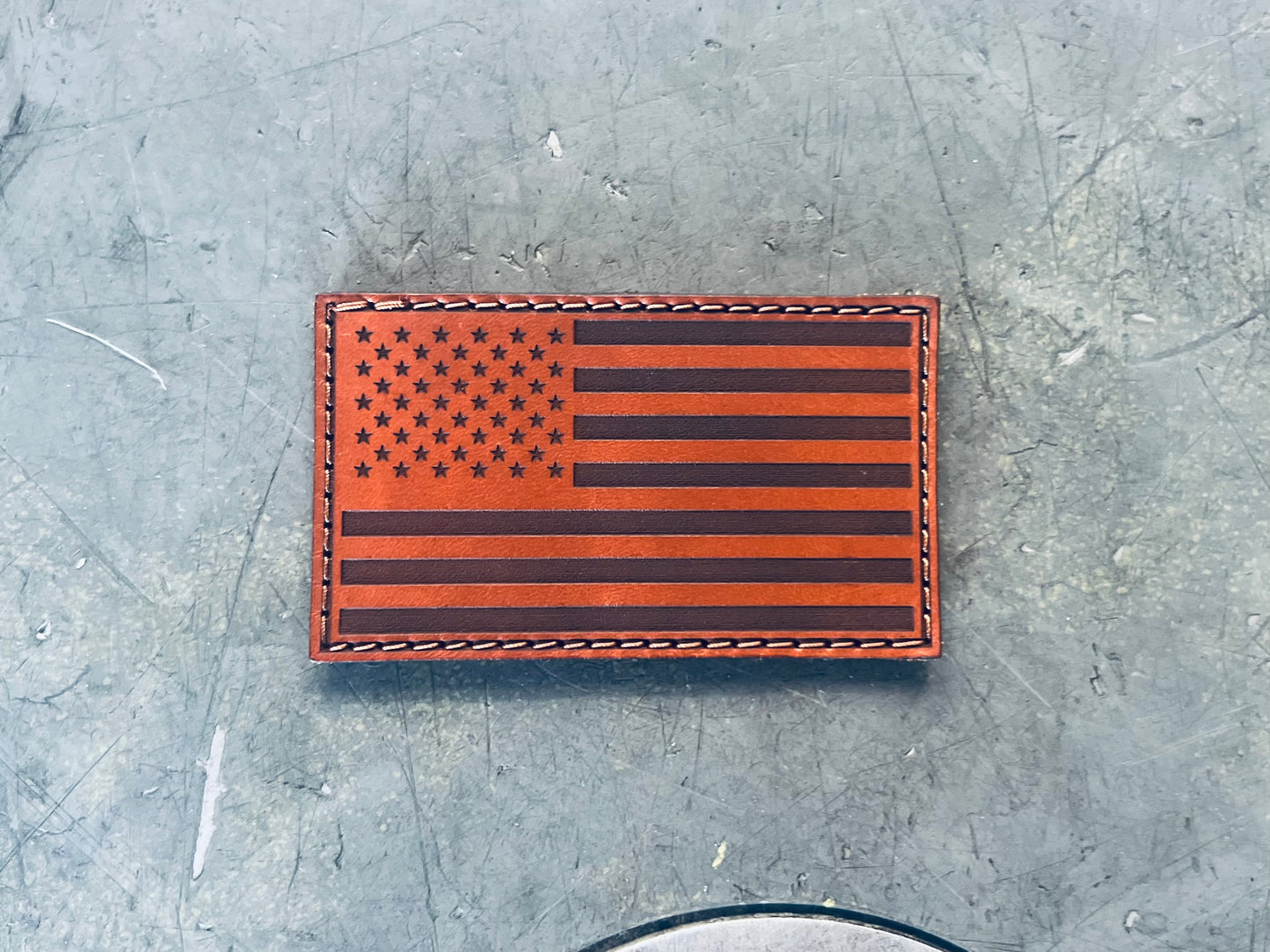 American Flag Leather Patch