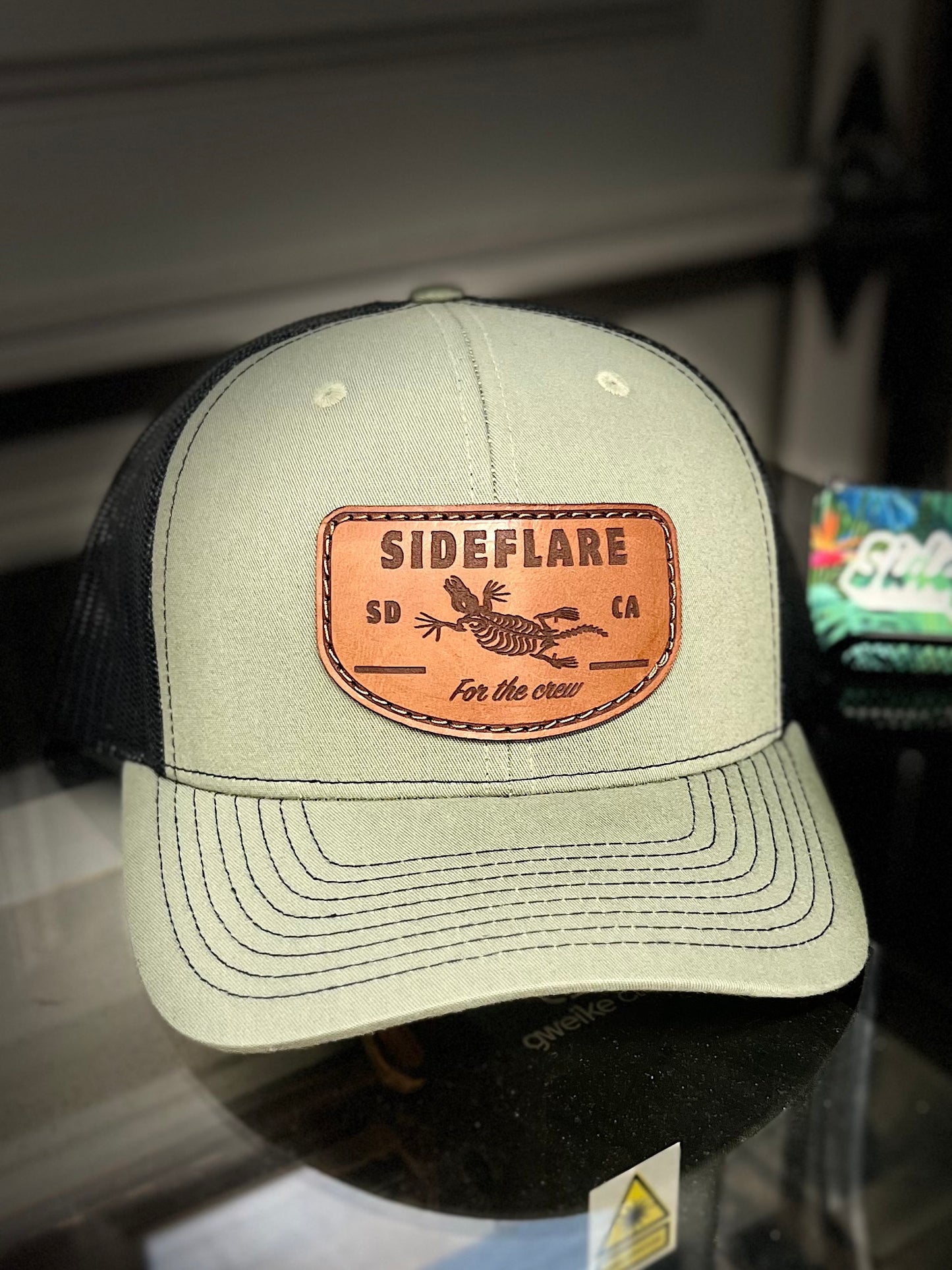Bone Puss Leather Hat