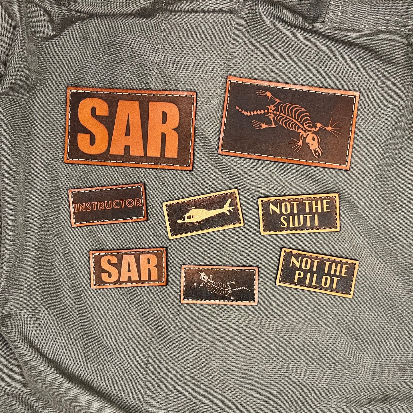 Leather Pen Tab Patch