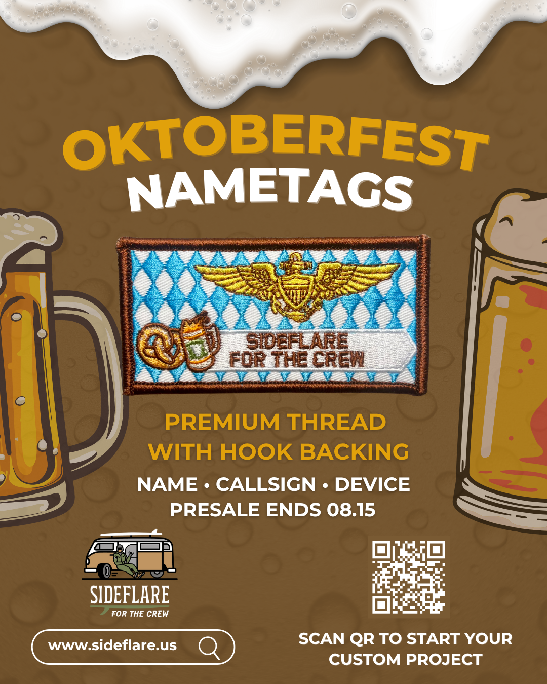 Oktoberfest Embroidered Name Tag – Limited Presale