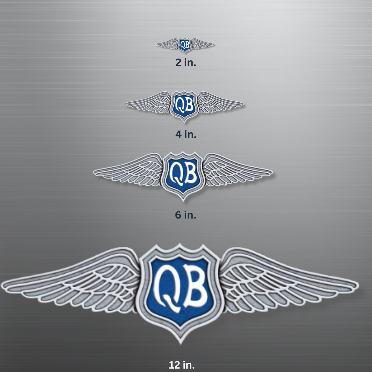 Quiet Birdmen Wings Vinyl Decal
