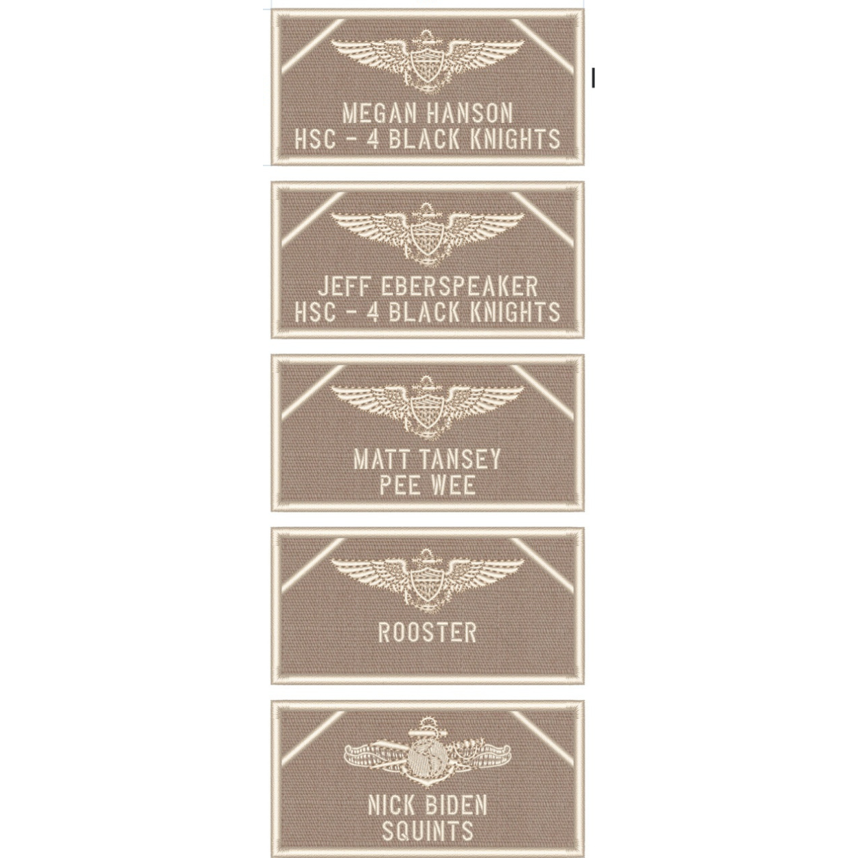 HSC-4 Name Tag Tan Patch