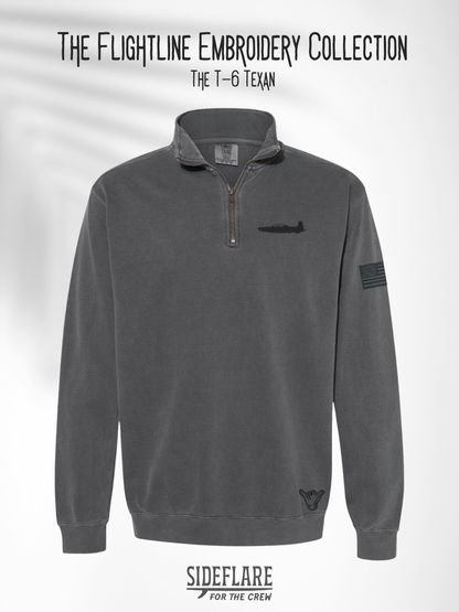 Flightline Embroidered Quarter Zip – The Texan