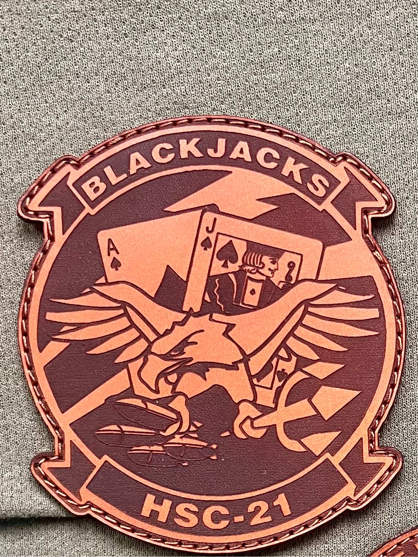 HSC-21 Leather Patch 4”