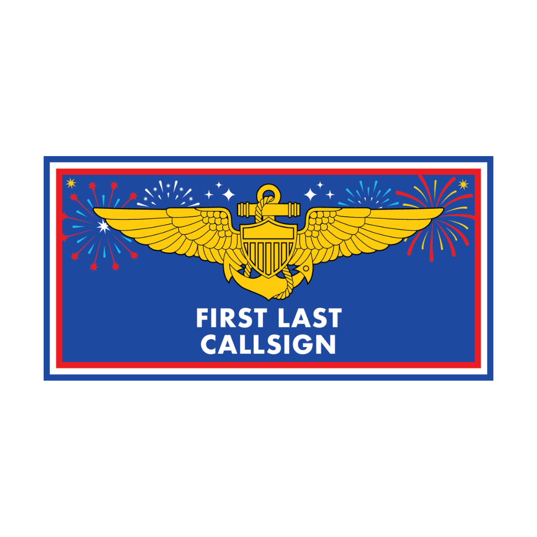 4th of July: Flight Suit Name Tag