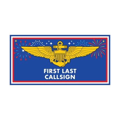 4th of July: Flight Suit Name Tag