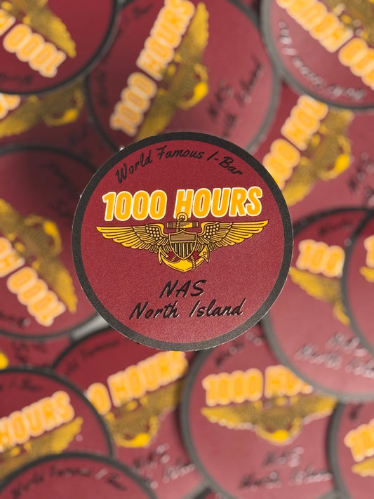 🍺 1000 Hours I-Bar Sticker