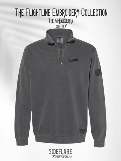 Flightline Embroidered Quarter Zip – The Sierra Side View