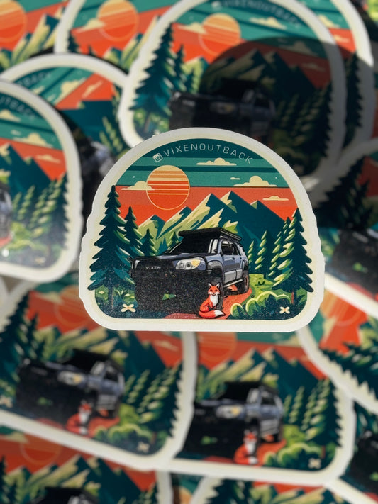 @VixenOutback Fox UV Raised Sticker | GIVEBACK COLLAB
