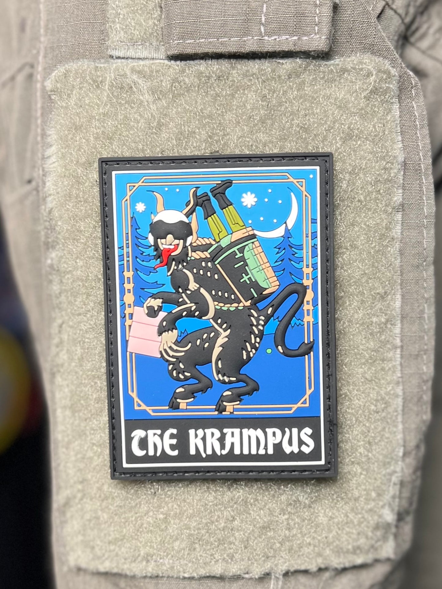 The Krampus patch in PVC