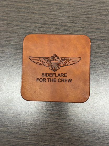 Flightline Leather Coaster