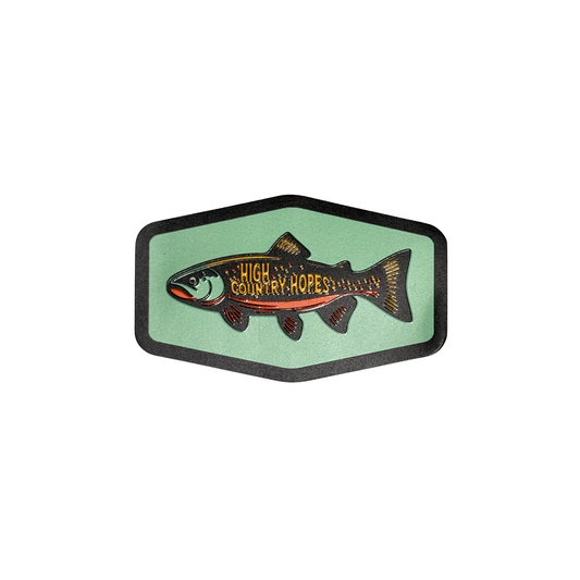 HCH Trout UV Raised Sticker