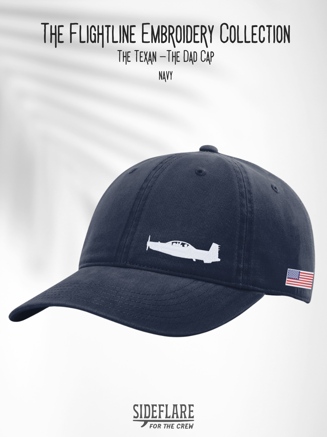 Flightline Embroidered Dad Hat | The Texan