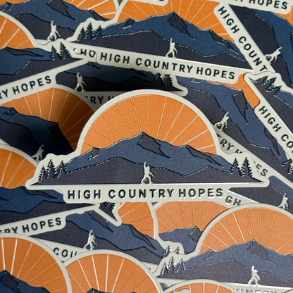 High Country Hopes UV-Raised Sticker