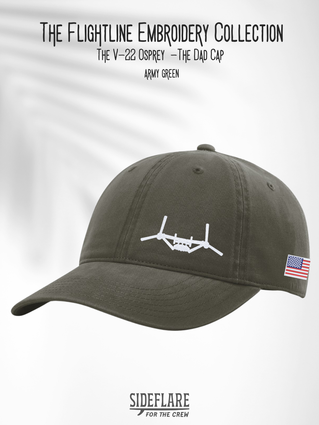 Flightline Embroidered Dad Hat | The Osprey