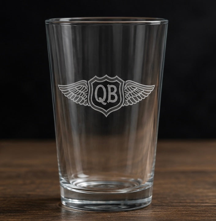 QB Pint Glass
