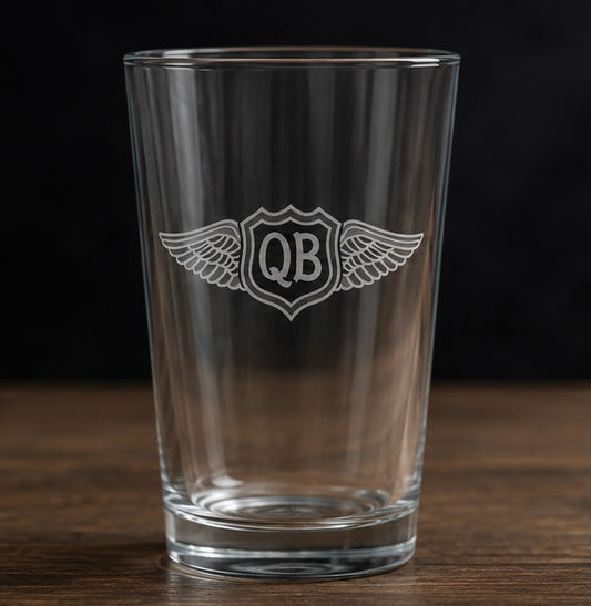 QB Pint Glass