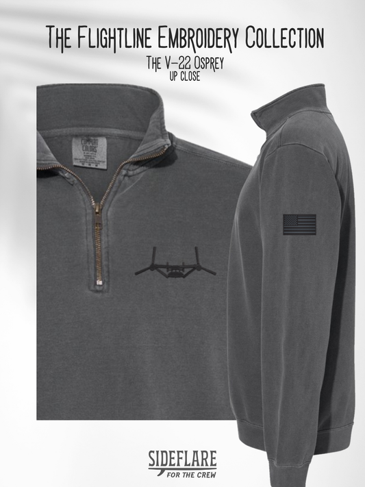Flightline Embroidered Quarter Zip – The Osprey