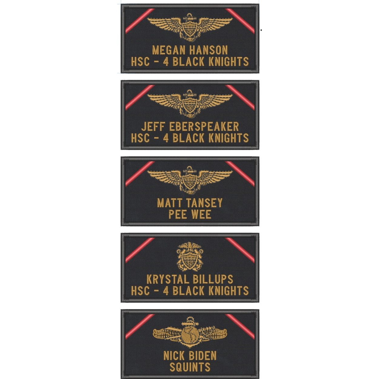 HSC-4 Name Tag Standard Patch