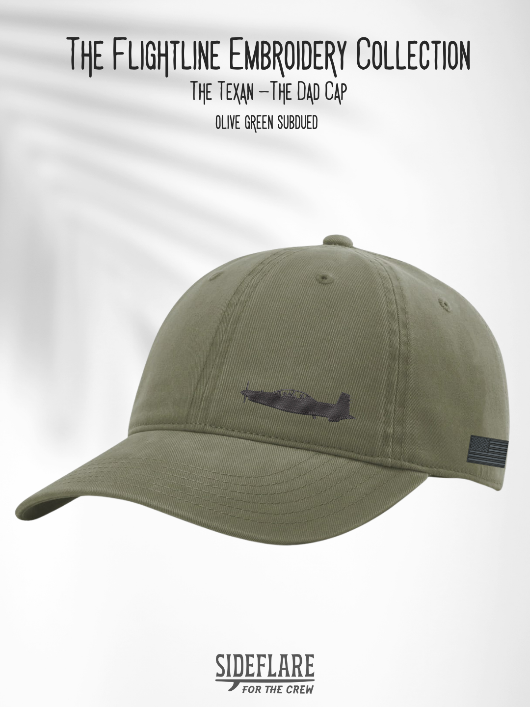 Flightline Embroidered Dad Hat | The Texan