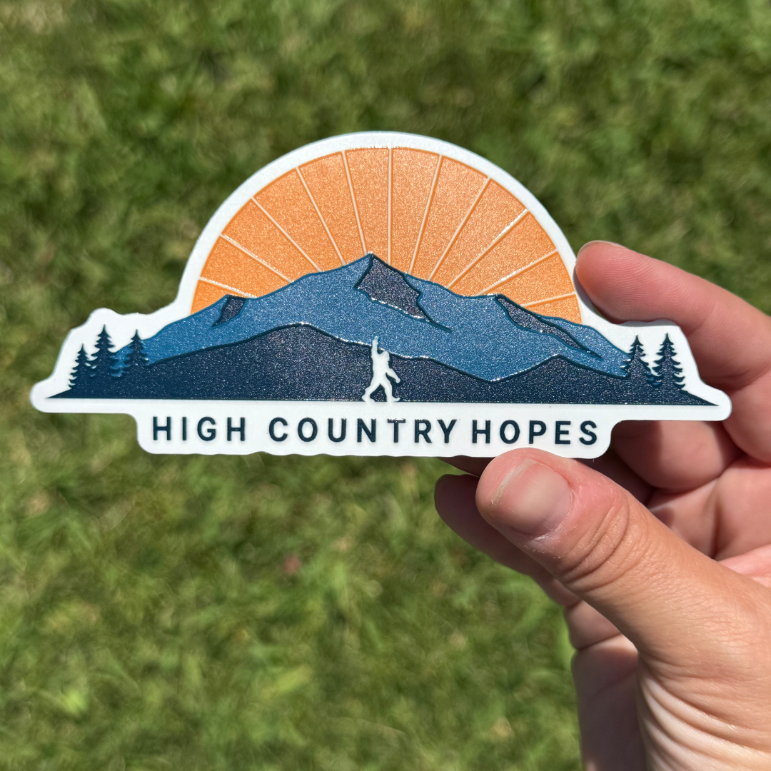 High Country Hopes UV-Raised Sticker