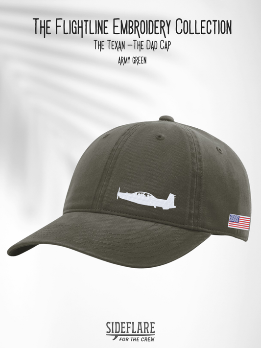Flightline Embroidered Dad Hat | The Texan
