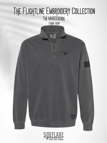 Flightline Embroidered Quarter Zip – The Sierra Front View