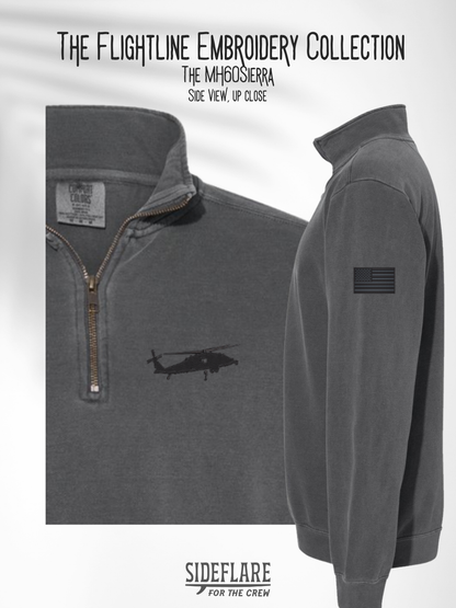 Flightline Embroidered Quarter Zip – The Sierra Side View
