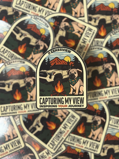 🐾 Zeke’s View v2 Waterproof Vinyl Sticker – TRD Pro Edition