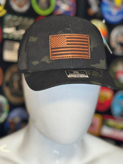 The American Flag Leather Patch Hat