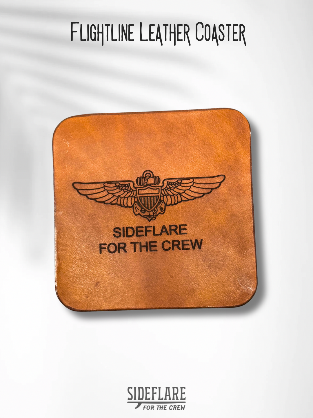 Flightline Leather Coaster
