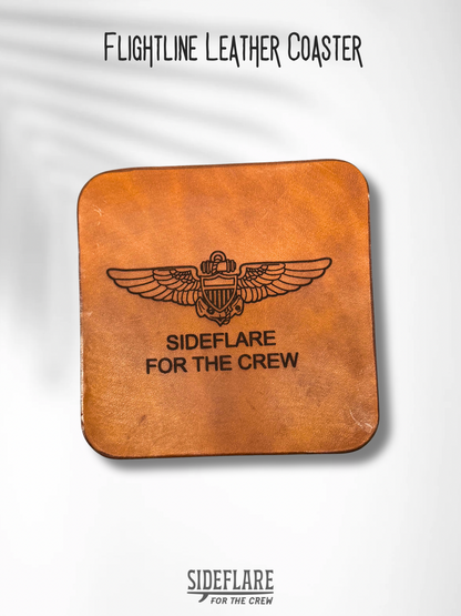 Flightline Leather Coaster
