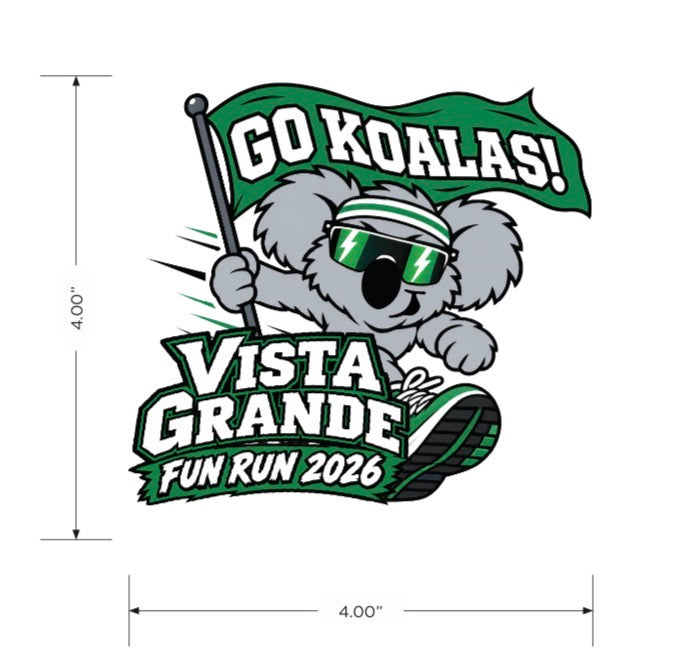 Vista Grande Fun Run Stickers